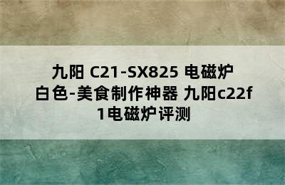 Joyoung/九阳 C21-SX825 电磁炉白色-美食制作神器 九阳c22f1电磁炉评测